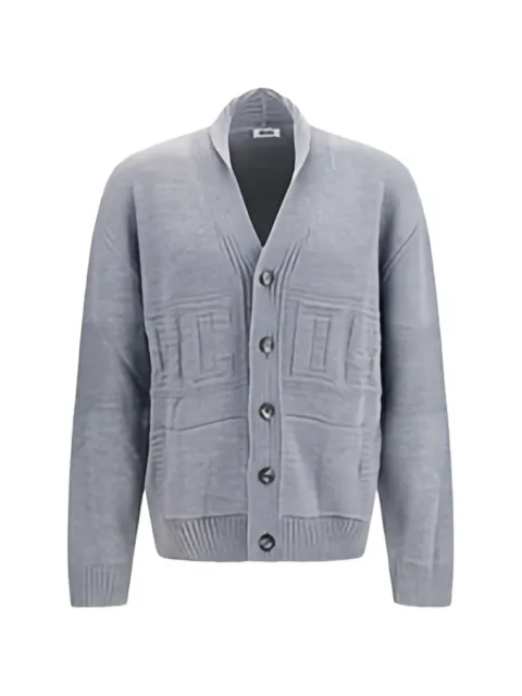 GCDS logo-embossed shawl-collar cardigan