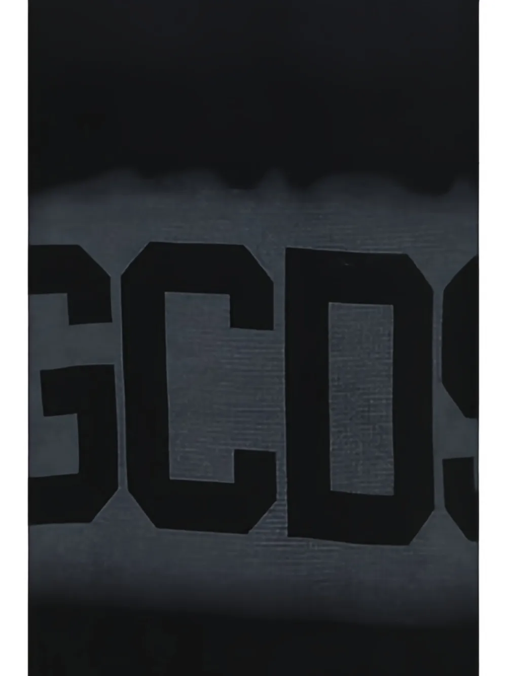 GCDS Logo Spray intarsia sweater Zwart
