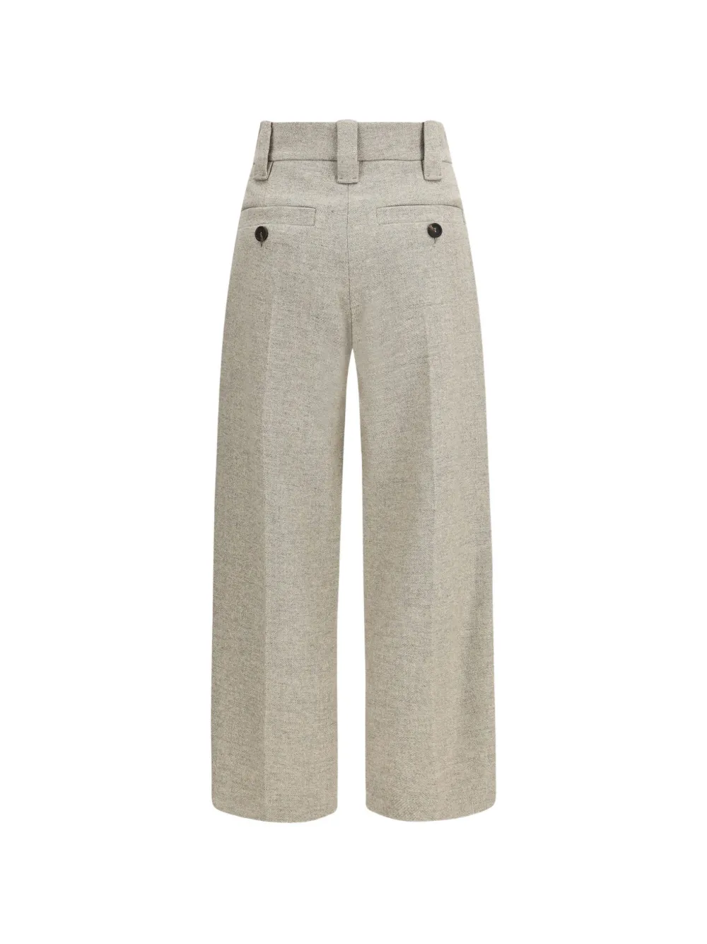 Brunello Cucinelli pleated wide-leg trousers Grijs
