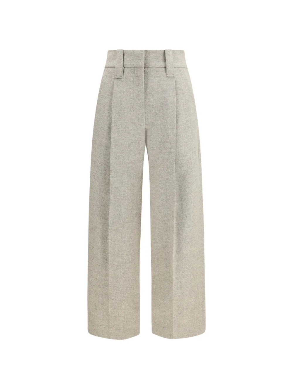 Brunello Cucinelli pleated wide-leg trousers Grijs