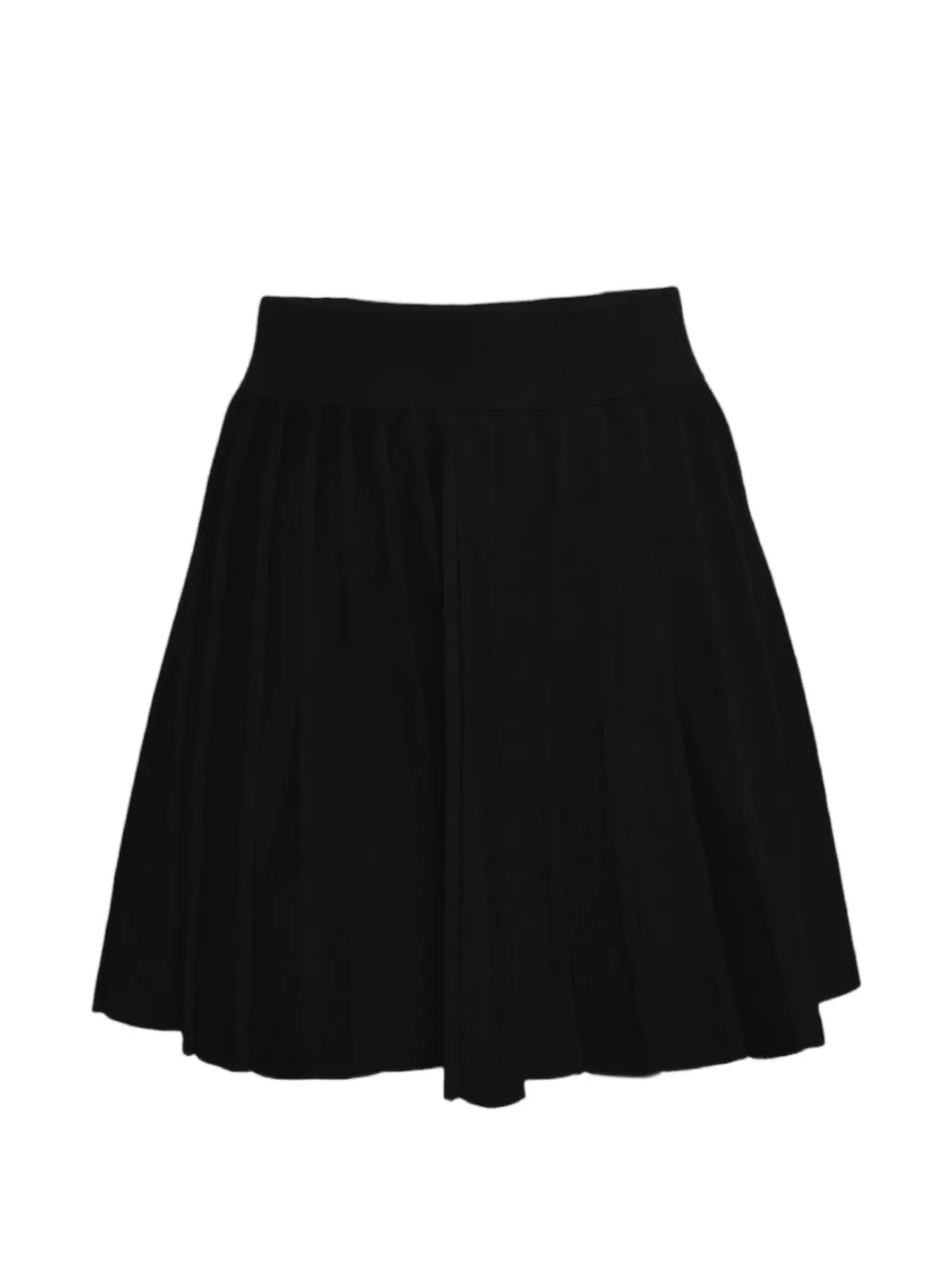 MC2 Saint Barth pleated knitted mini skirt Zwart
