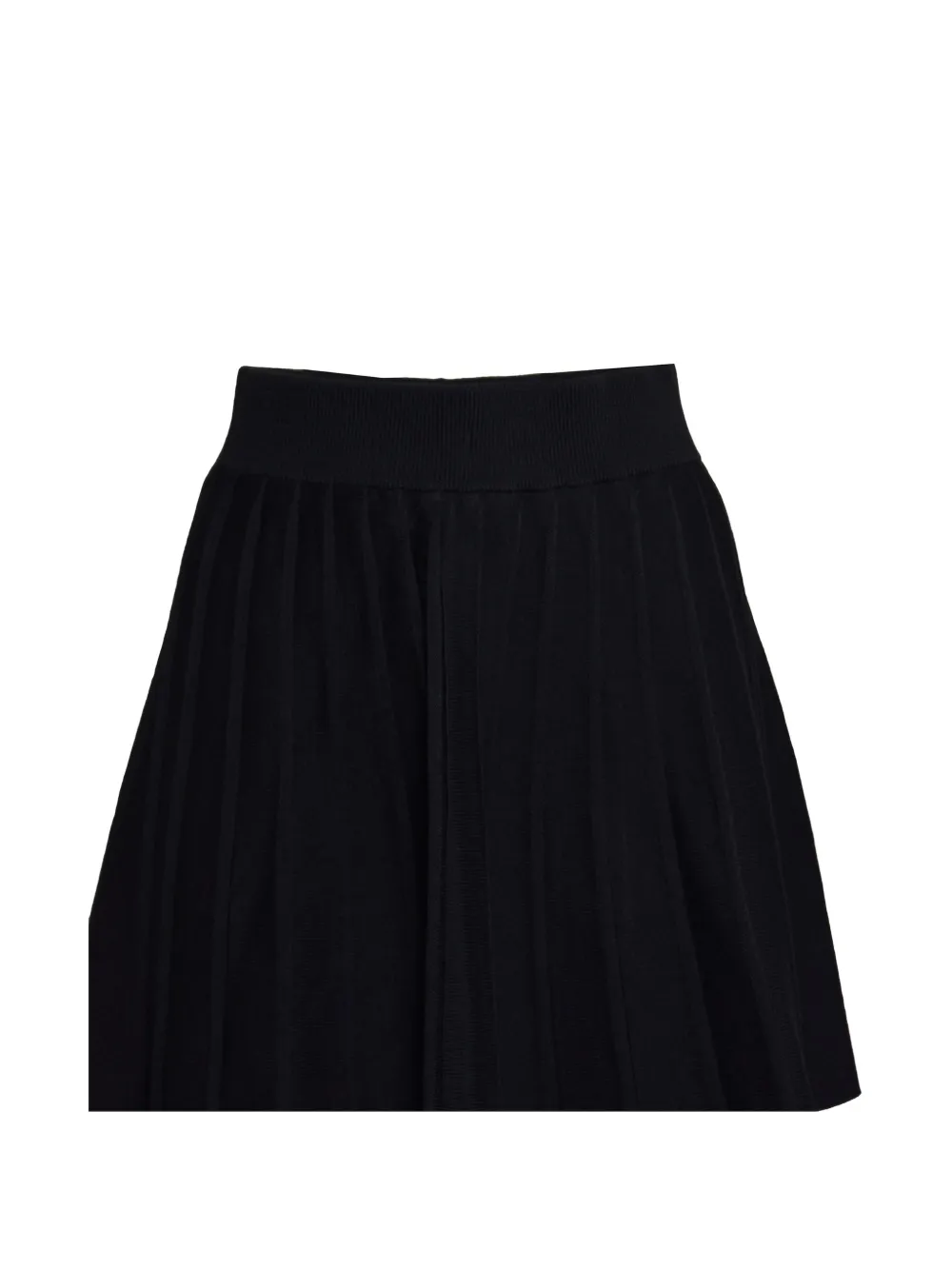 MC2 Saint Barth pleated knitted mini skirt Zwart