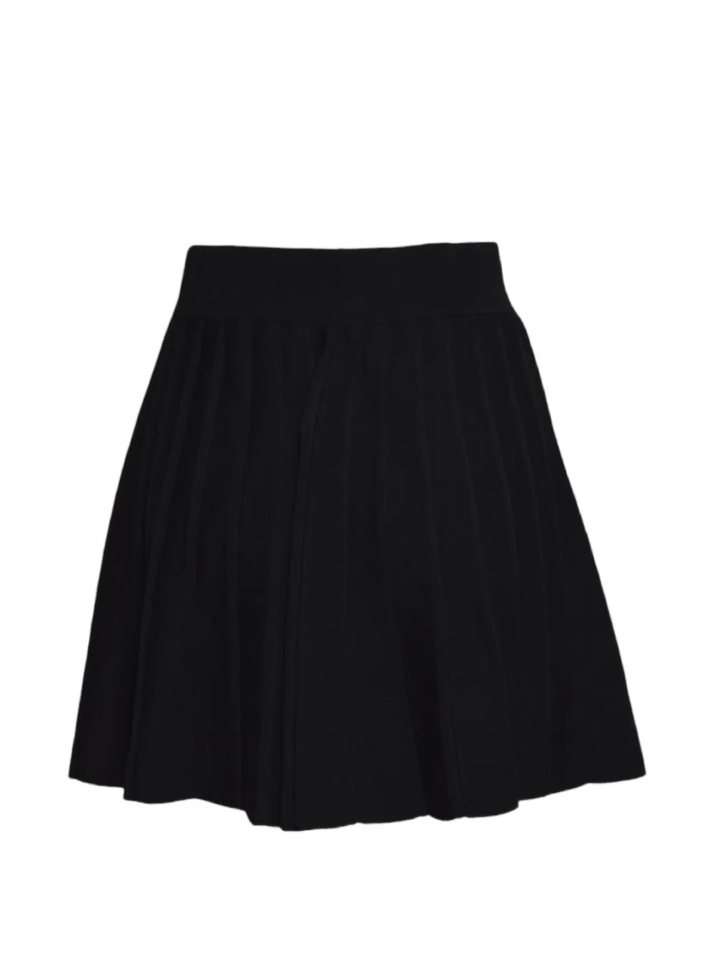 MC2 Saint Barth pleated knitted mini skirt Zwart
