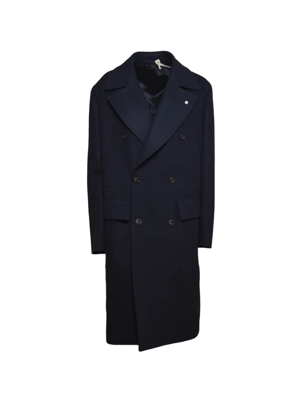 L.B.M. 1911 double-breasted peak-lapel coat - Blue