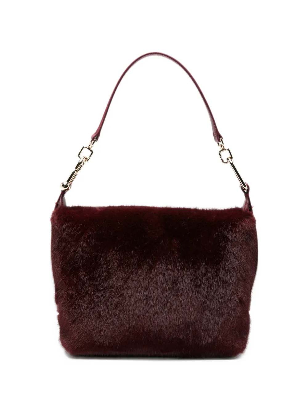 Furla Tonie faux-fur shoulder bag - Rosso