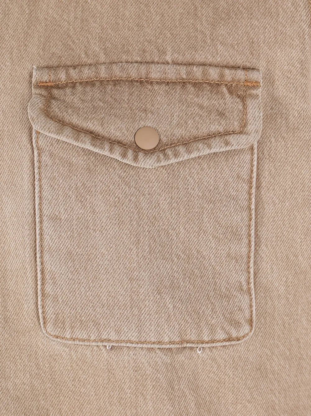 ASPESI button-up denim jacket Beige