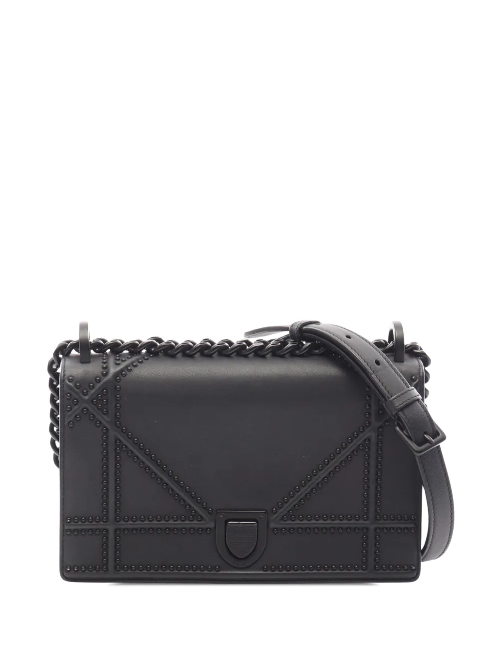 Christian Dior Pre-Owned 2015-2026 Small Lambskin Diorama Flap crossbody bag - Schwarz