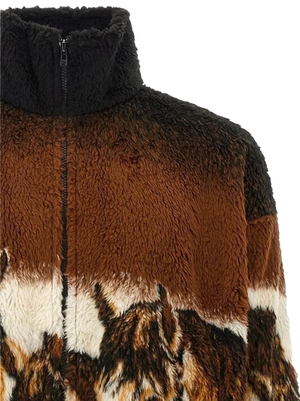 MM6 Maison Margiela horse portait fleece Bruin