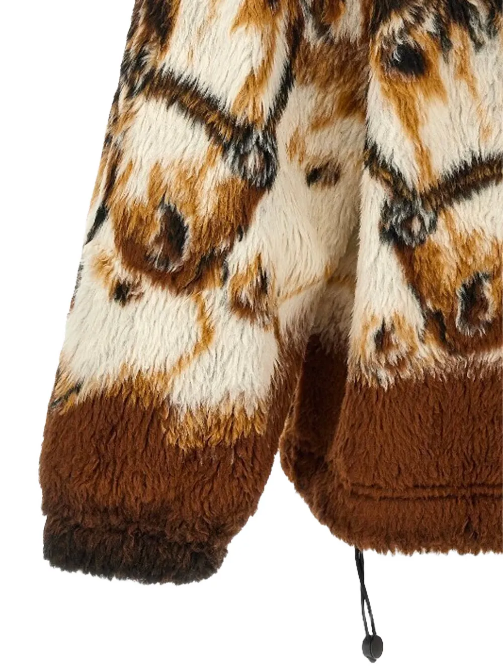 MM6 Maison Margiela horse portait fleece Bruin
