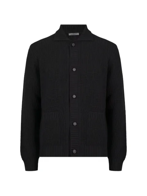 Corneliani waffle-knit button-up cardigan