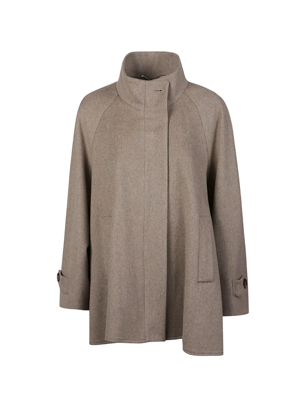 Tagliatore Leila raglan-sleeve coat in Grey