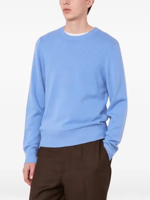 Officine Generale crew-neck ribbed-trim sweater
