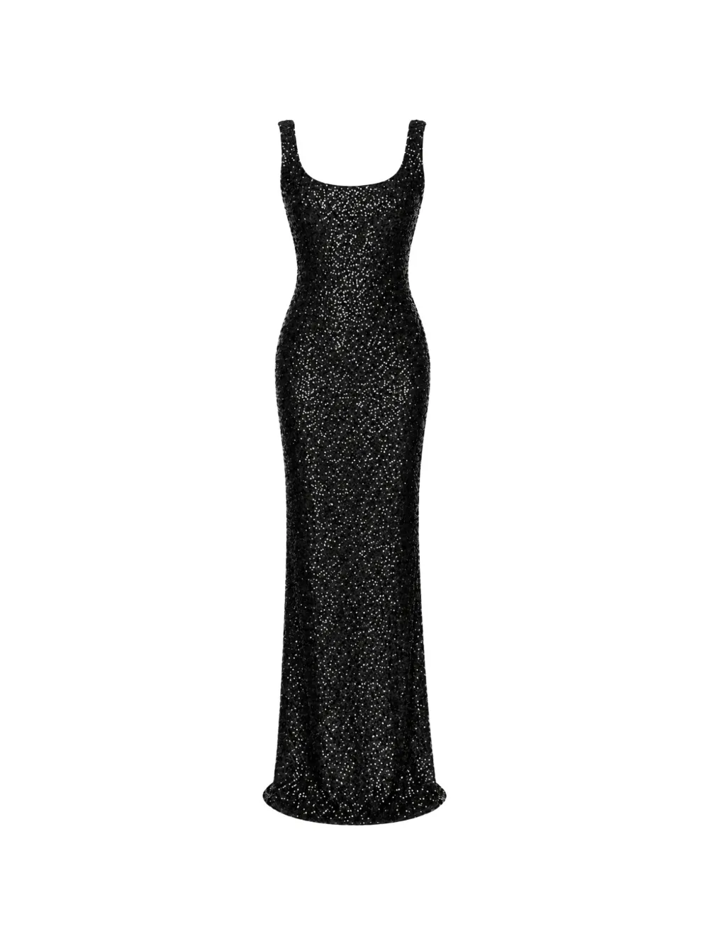 ROSERRY Kendall sequin-embellished jersey maxi dress Zwart