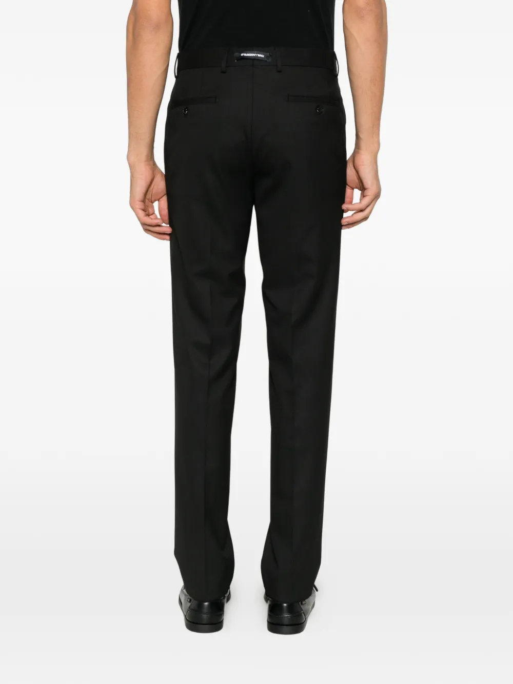 Karl Lagerfeld straight-leg tailored trousers Zwart