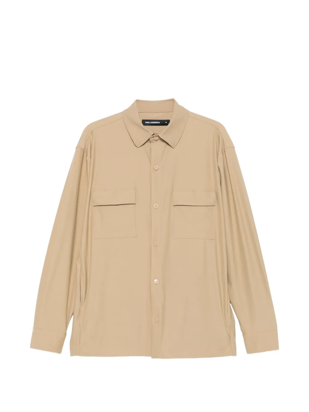 Karl Lagerfeld flap-pocket shirt - Toni neutri