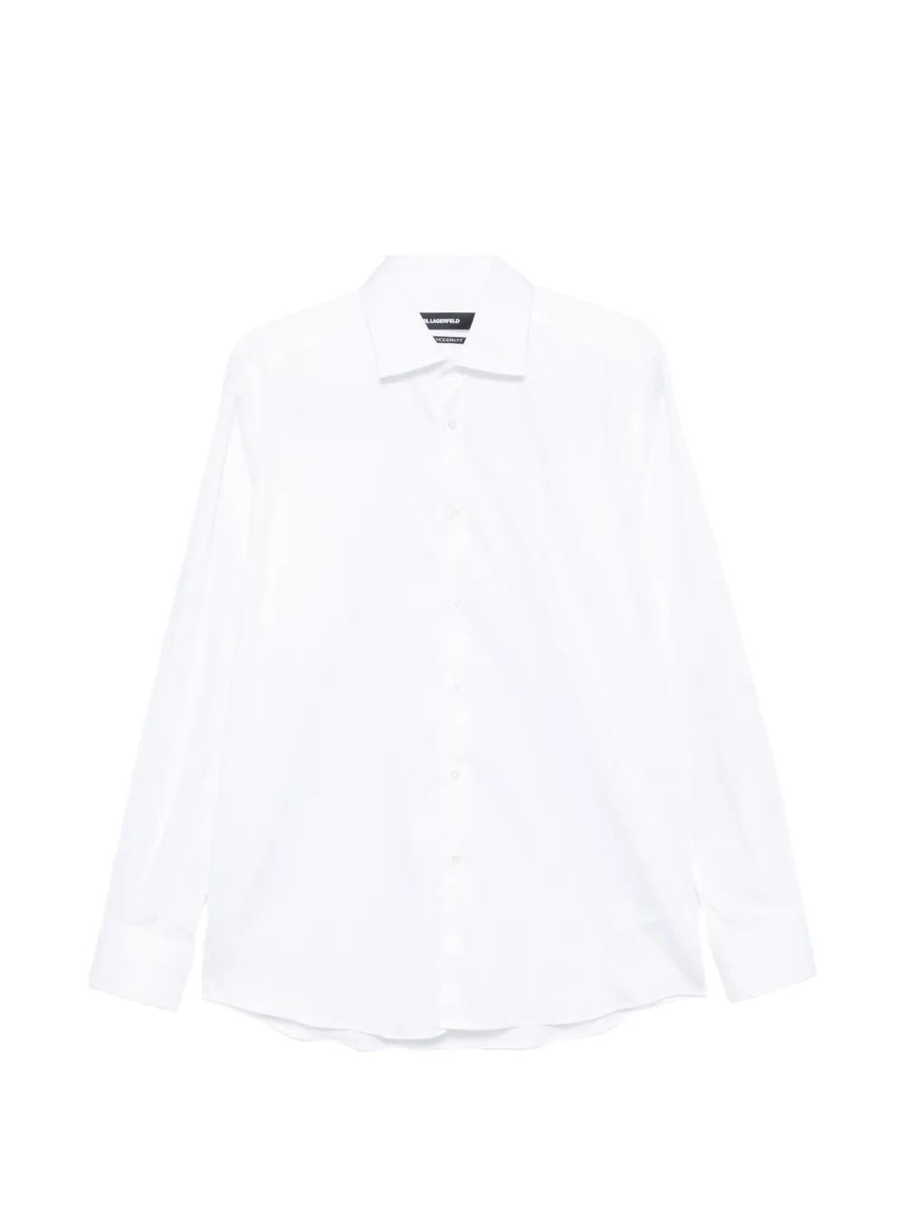 Karl Lagerfeld logo-embroidered shirt - Bianco