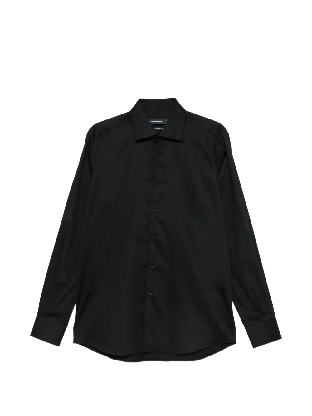Karl Lagerfeld logo-embroidered shirt - Nero