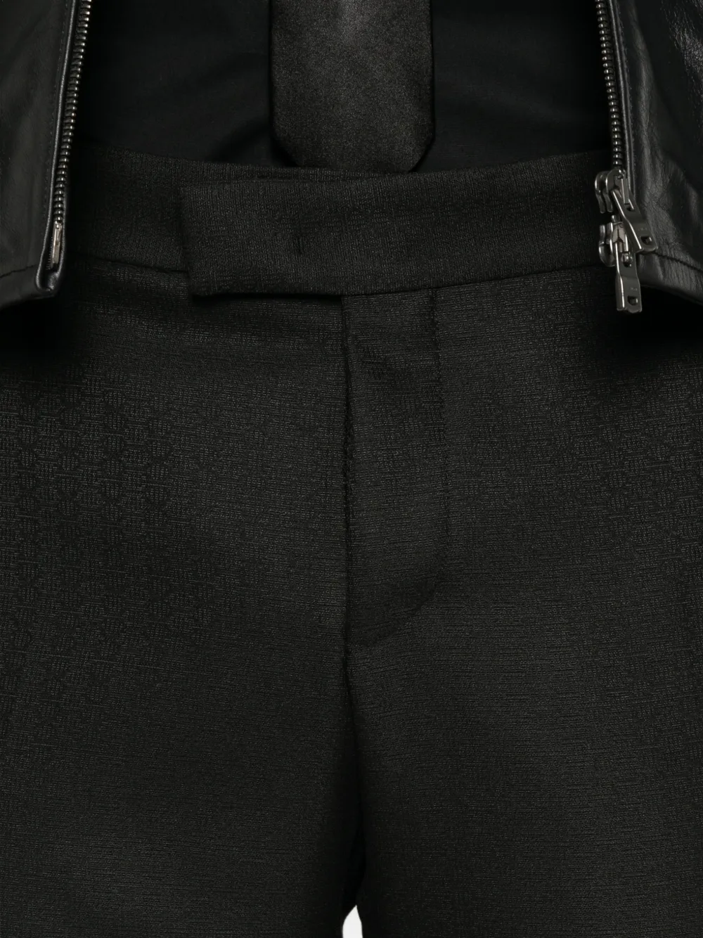 Karl Lagerfeld pressed-crease tailored trousers Zwart