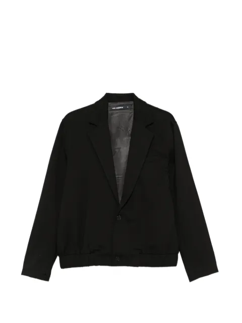 Karl Lagerfeld elasticated-hem notch-lapels jacket