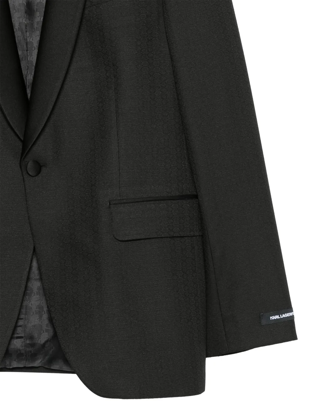 Karl Lagerfeld Sight shawl-lapel blazer Zwart