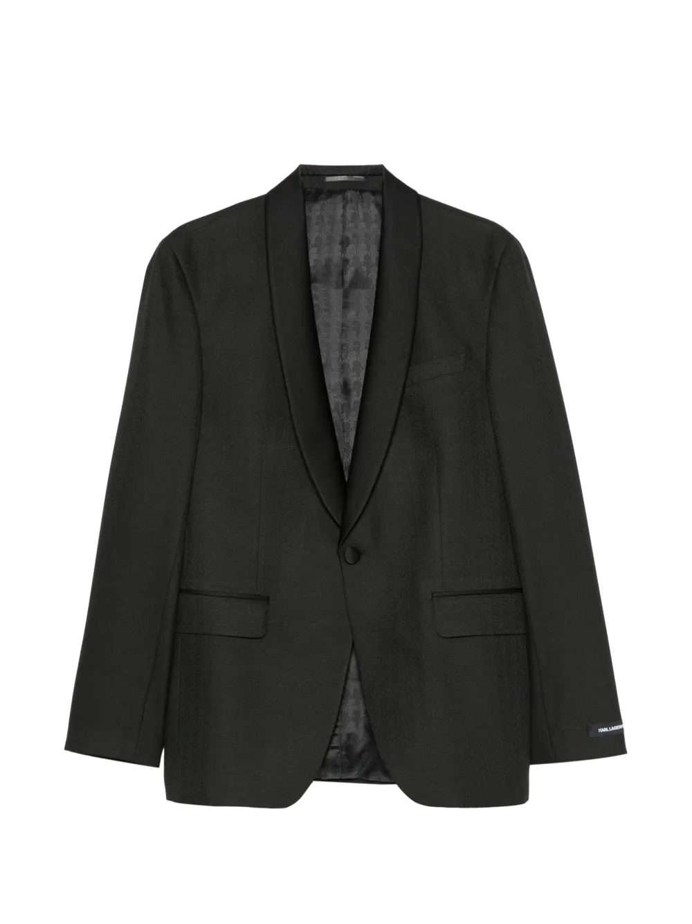 Karl Lagerfeld Sight shawl-lapel blazer - Nero