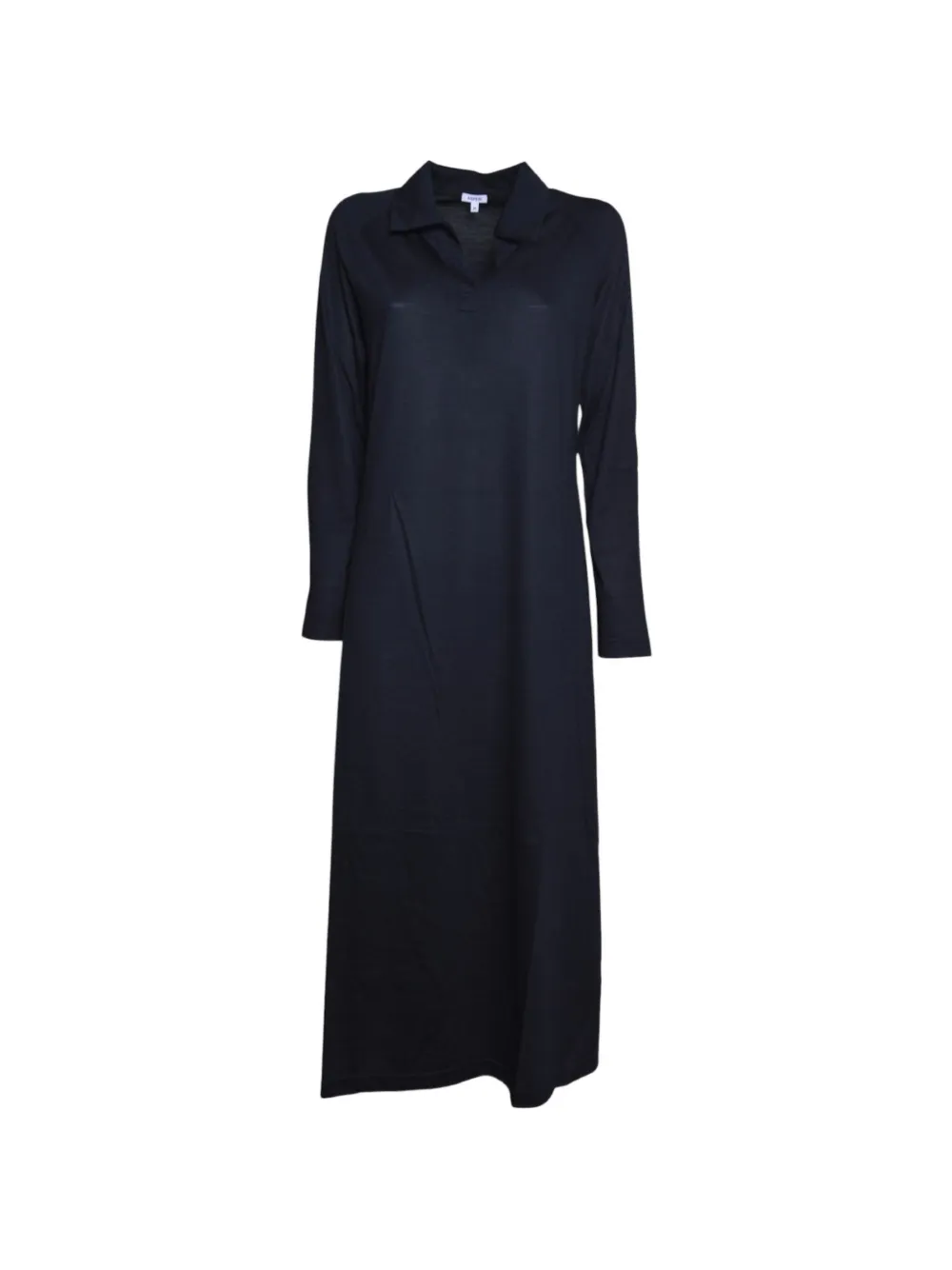 ASPESI long-sleeve polo-collar maxi dress Blauw