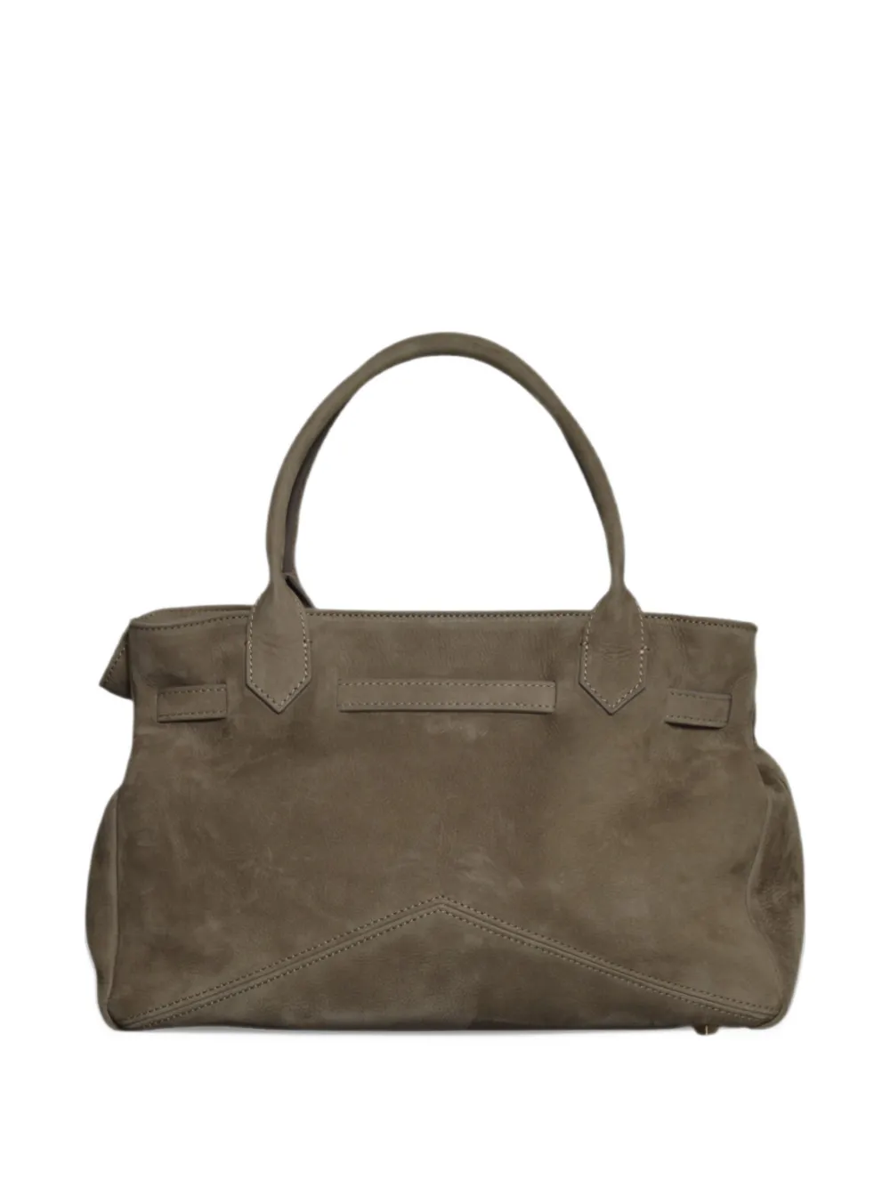 Ballantyne medium Kate 993 buckle-detail suede tote bag Grijs