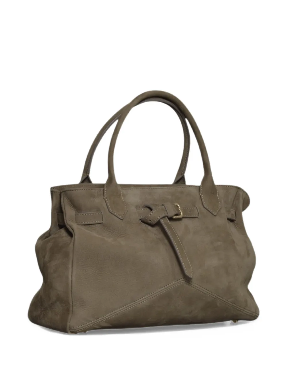 Ballantyne medium Kate 993 buckle-detail suede tote bag Grijs