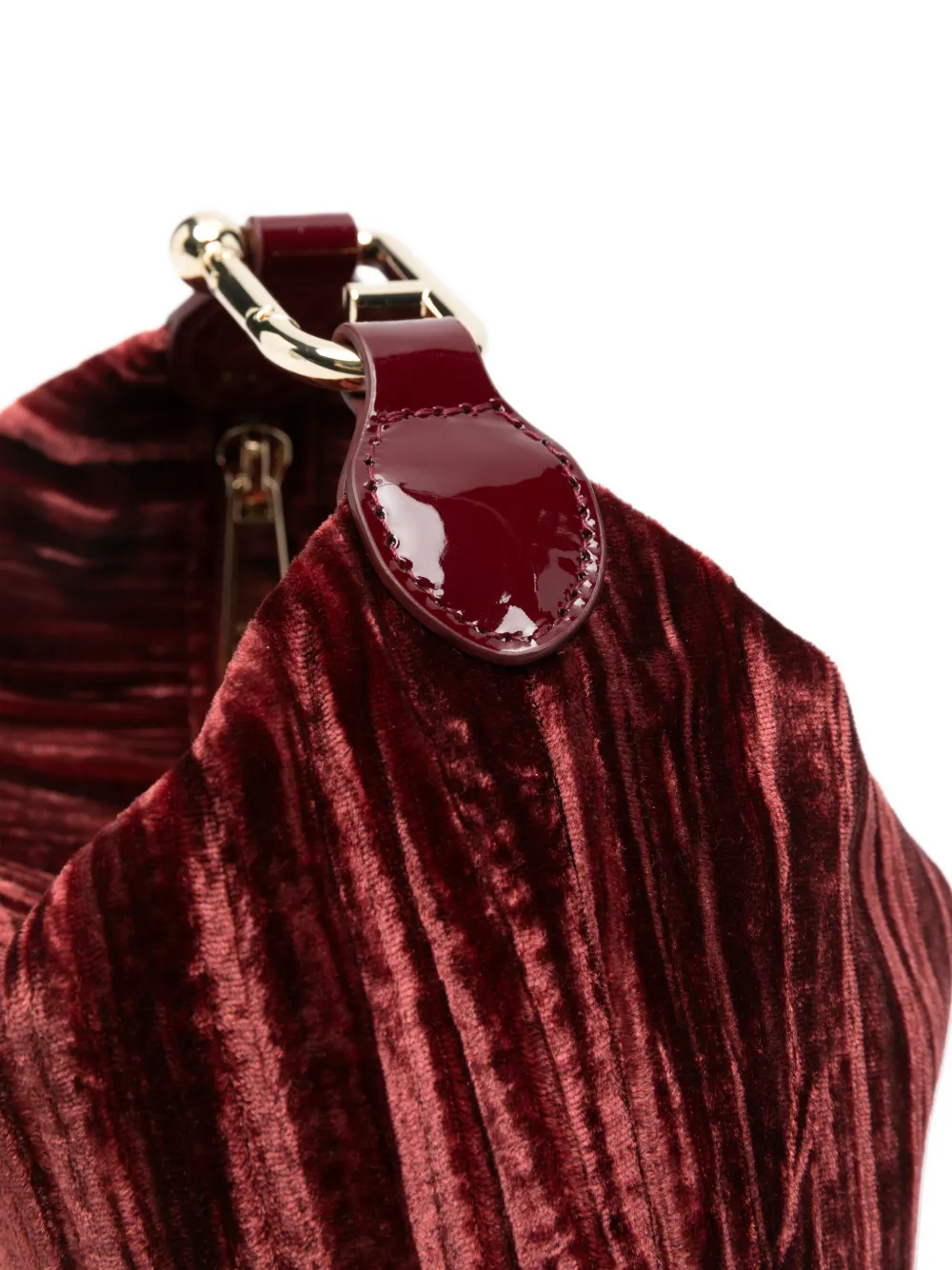 Furla Tonie crinkled-effect tote bag Rood