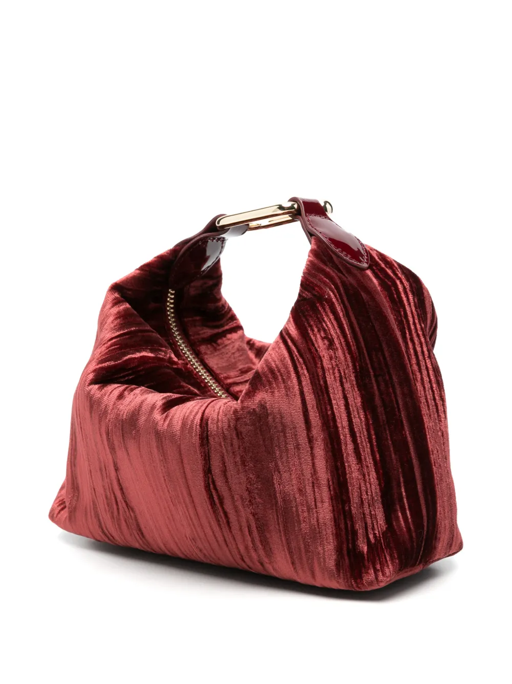 Furla Tonie crinkled-effect tote bag Rood