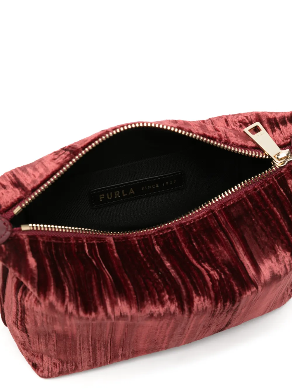 Furla Tonie crinkled-effect tote bag Rood