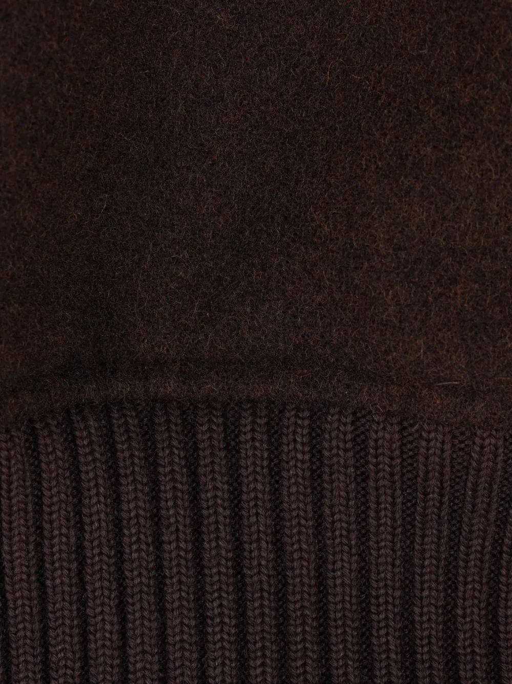 ASPESI ribbed-trim virgin wool jacket Bruin