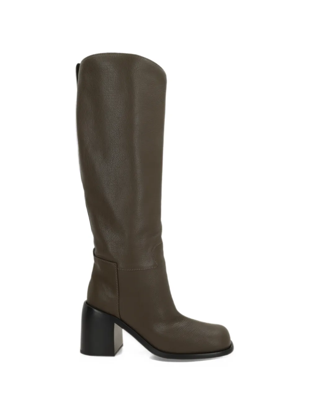 Sergio Rossi grainy-leather knee-high boots – Brown