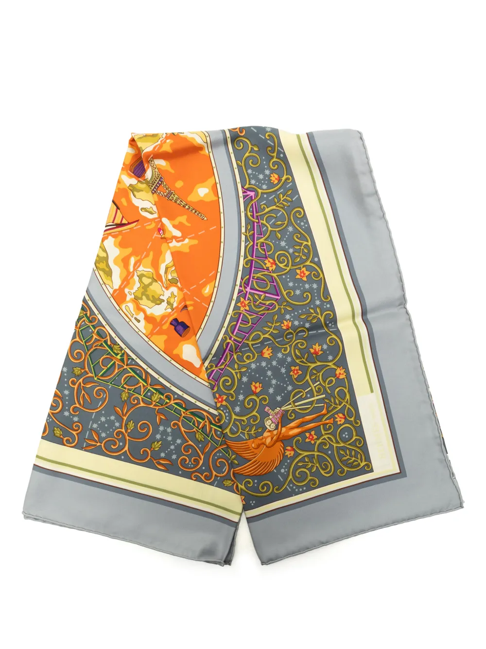 Hermès Pre-Owned 20th Century Www.hermes.com Silk Scarf 90 scarves - Orange