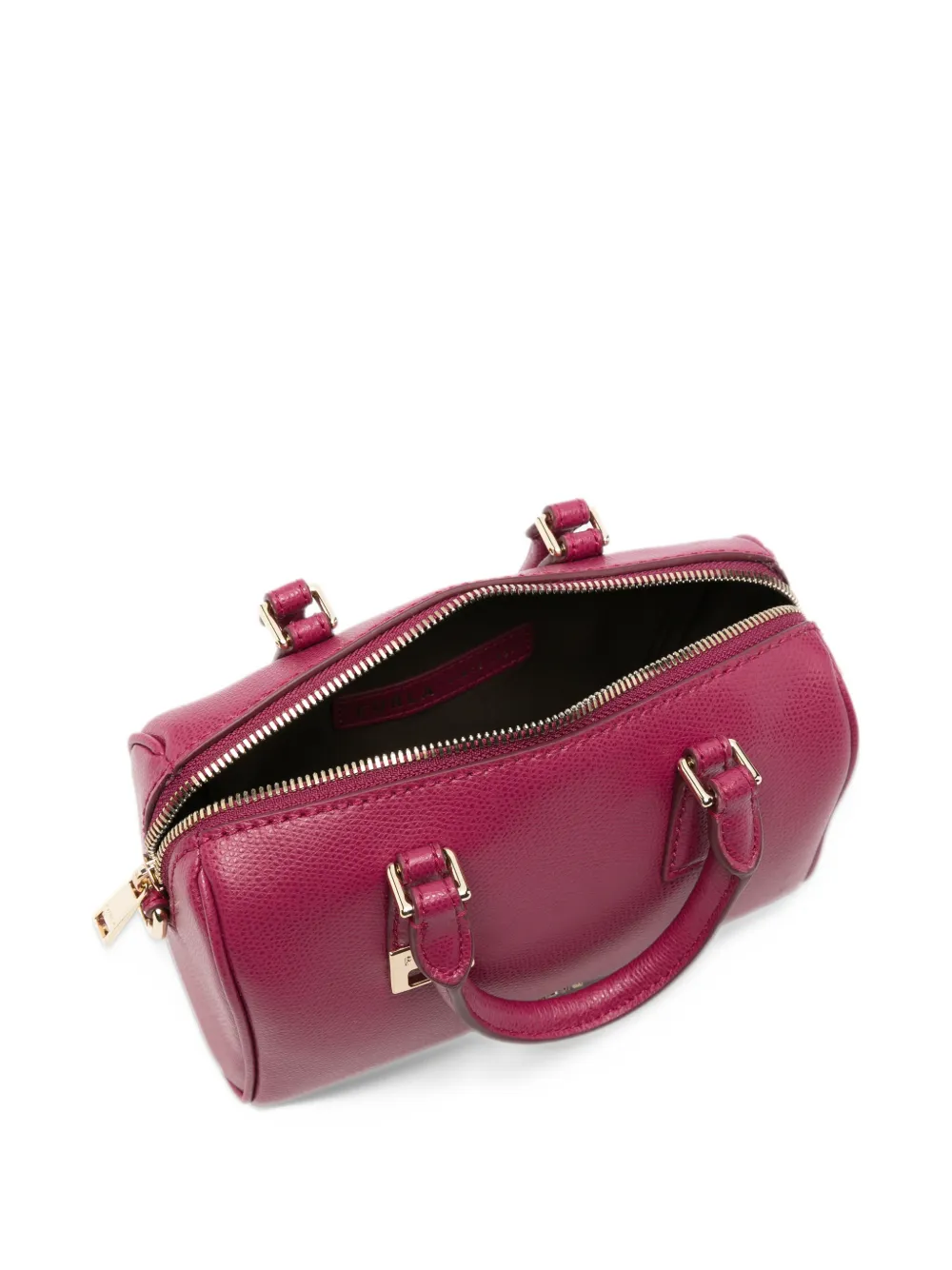 Furla Mini-tas met logo-plakkaat en korreleffect Rood