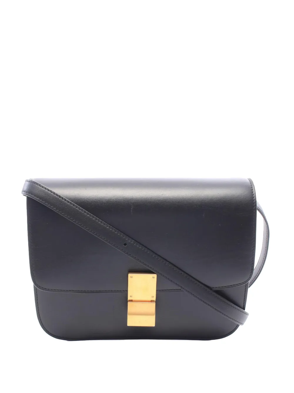 Celine Pre-Owned 2010-2026 Medium Calfskin Classic Box crossbody bag - Nero