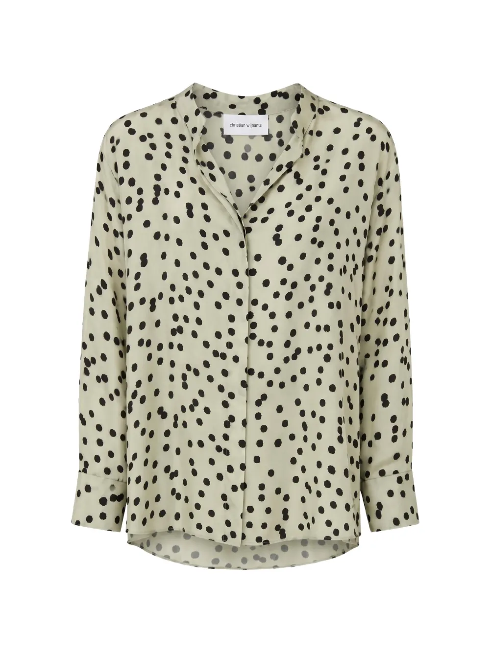 Christian Wijnants polka-dot long-sleeved blouse - Toni neutri