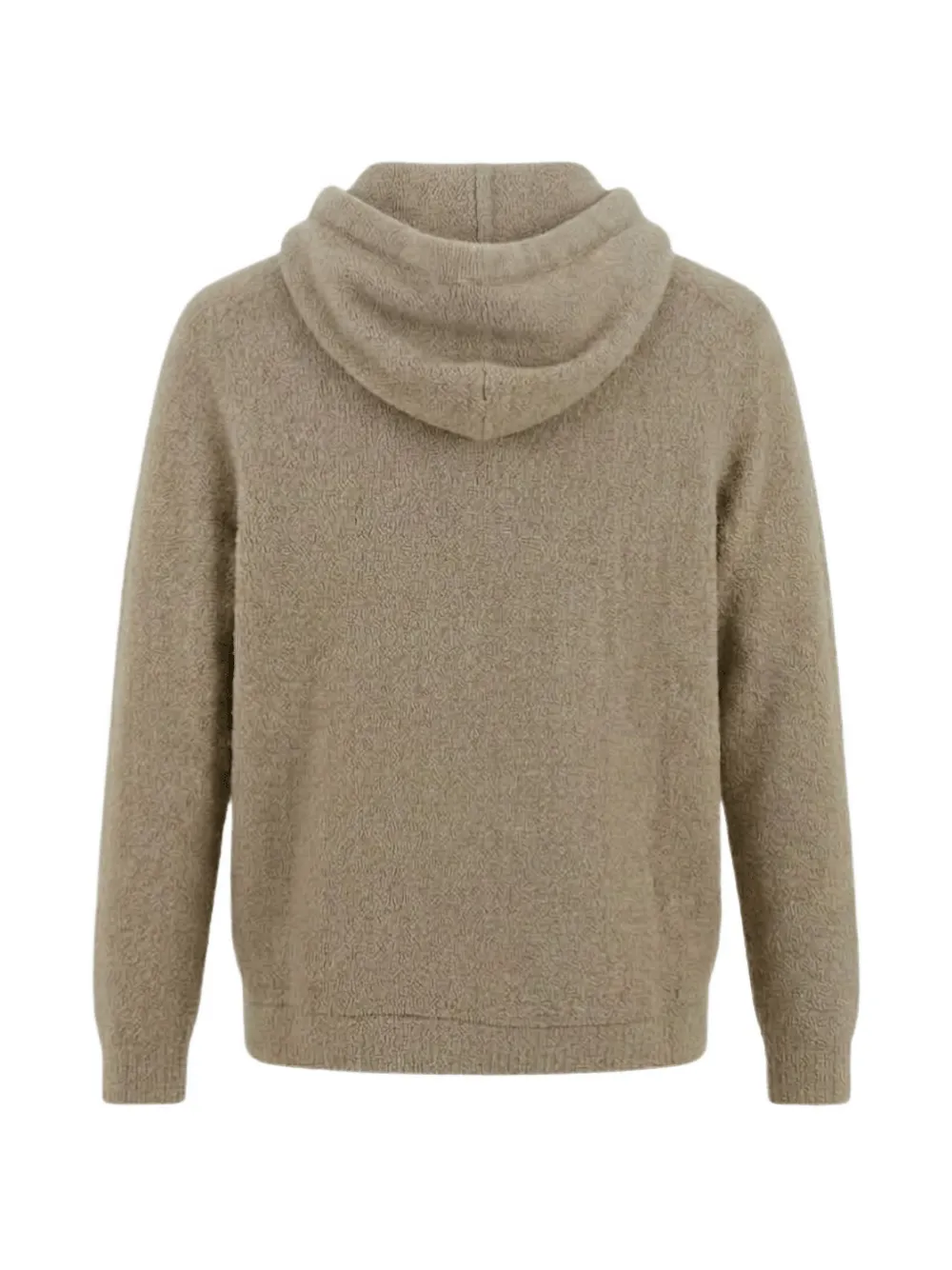 Roberto Collina zip-up hooded cardigan Beige