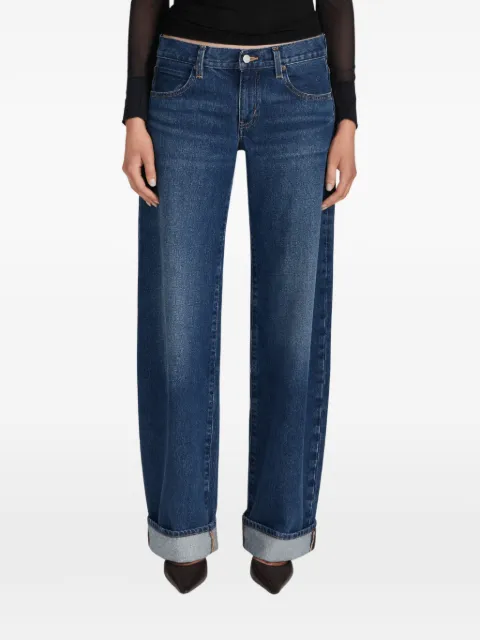 FRAME Low Bow turn-up jeans