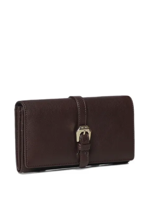 BIASIA buckle-detail grained calf leather wallet