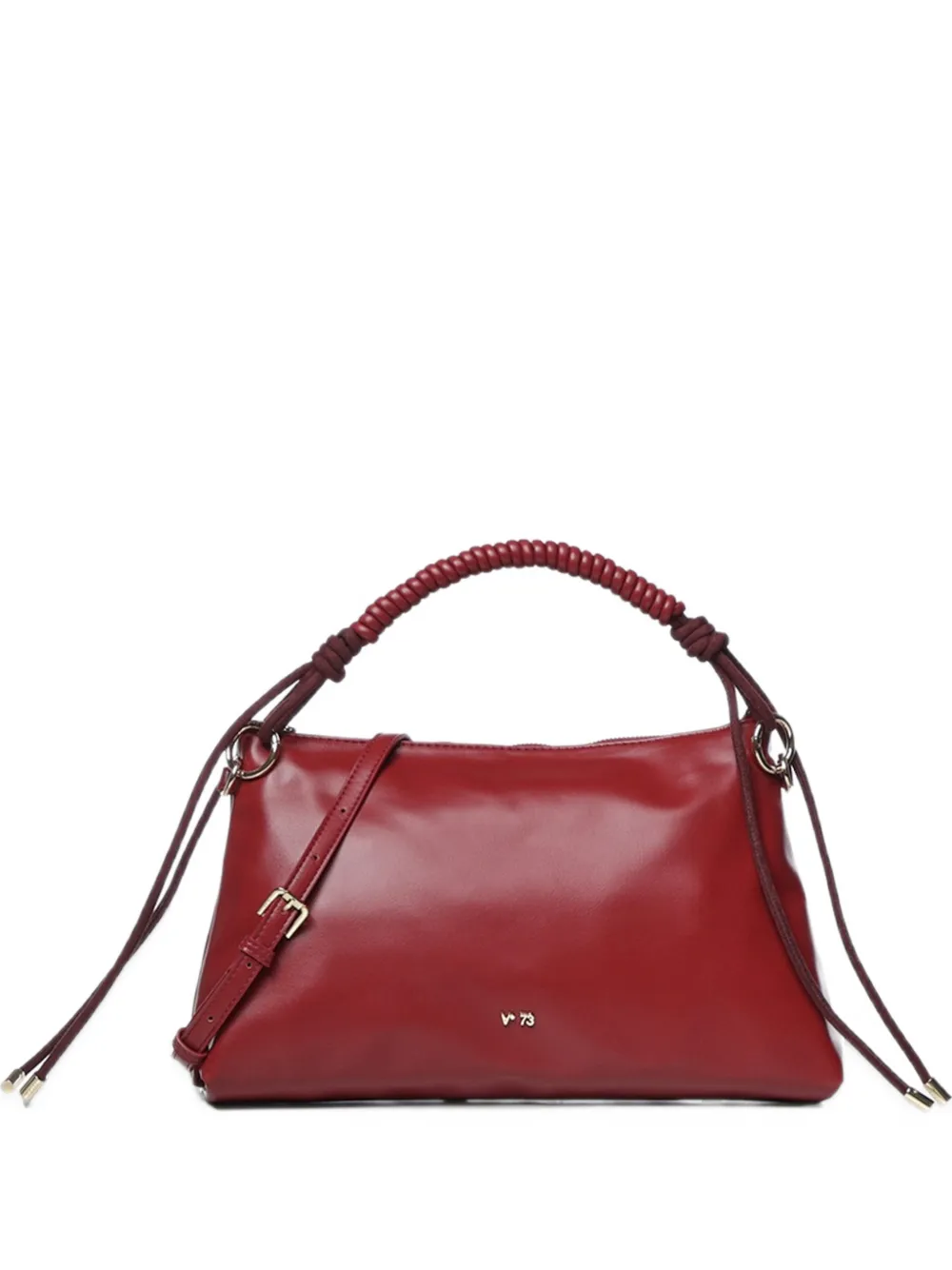 V°73 Celestite twisted-handle shoulder bag - Rosso