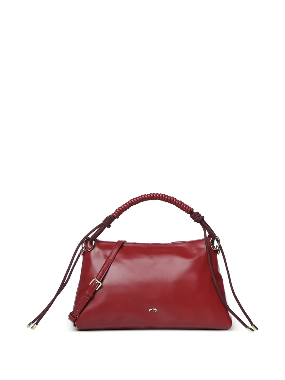 V°73 Celestite twisted-handle shoulder bag - Rosso