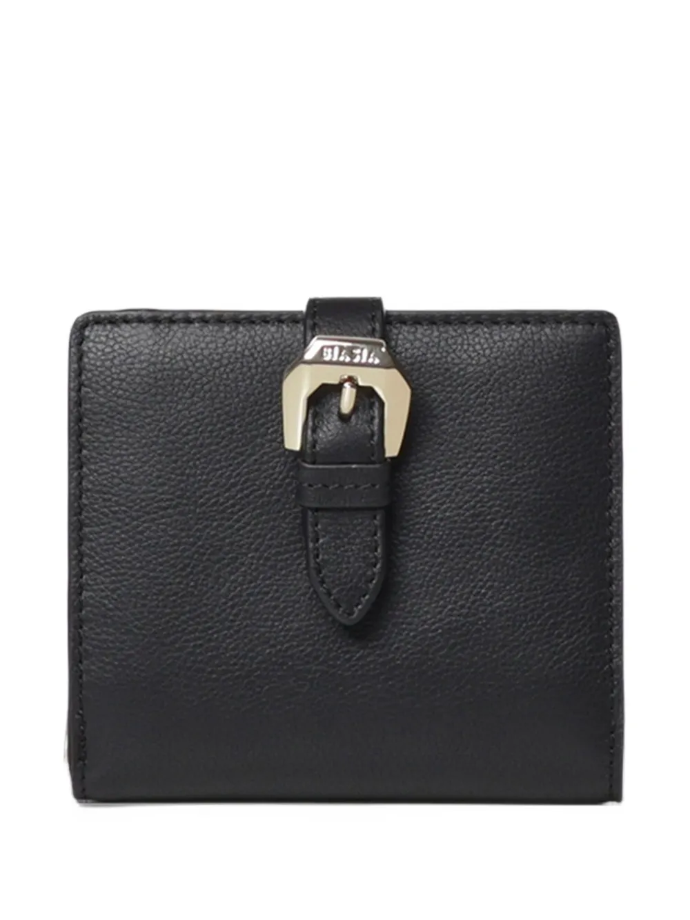 BIASIA buckle-detail grained leather wallet - Nero