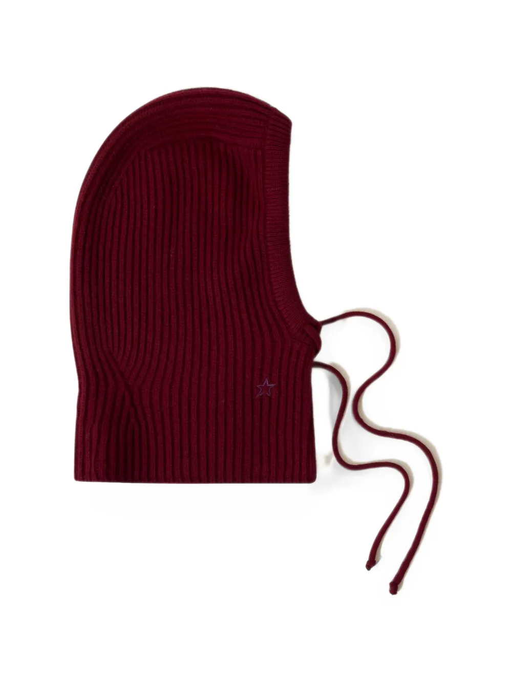 Perfect Moment wool & cashmere cable-knit hood balaclava Rood