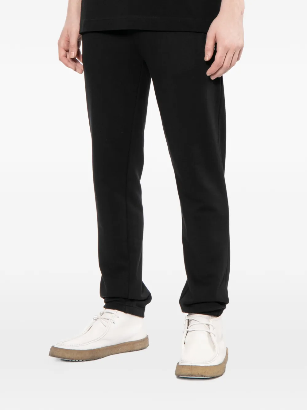 Fred Perry logo-embroidered drawstring track pants Zwart