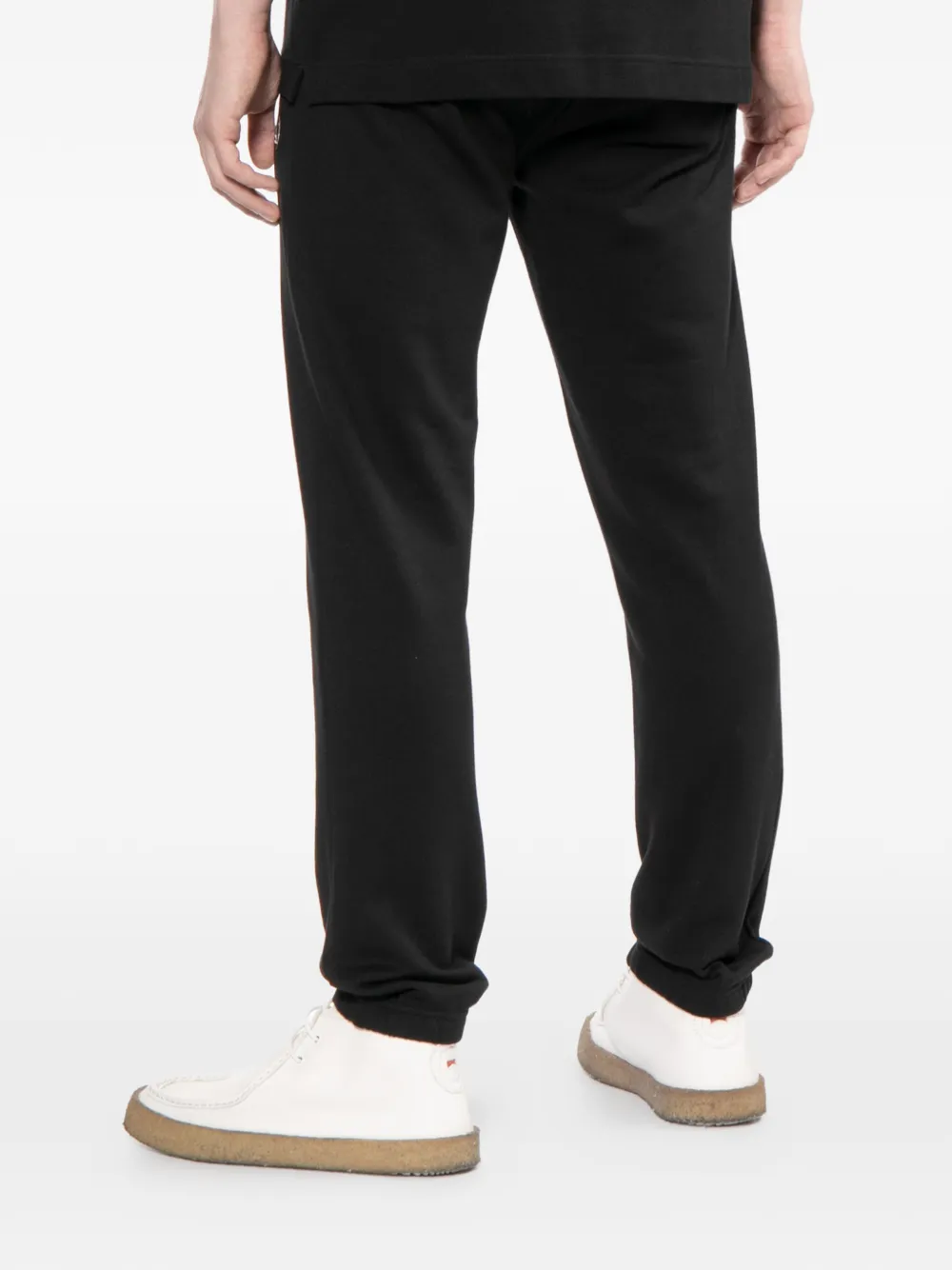 Fred Perry logo-embroidered drawstring track pants Zwart