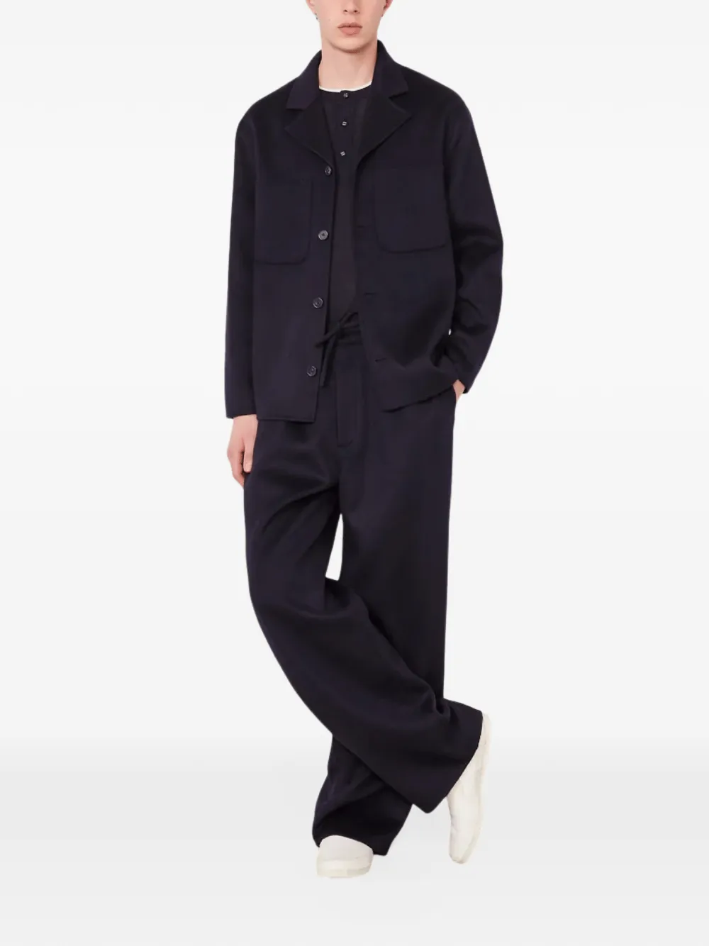 Officine Generale Hayri patch-pocket jacket Blauw