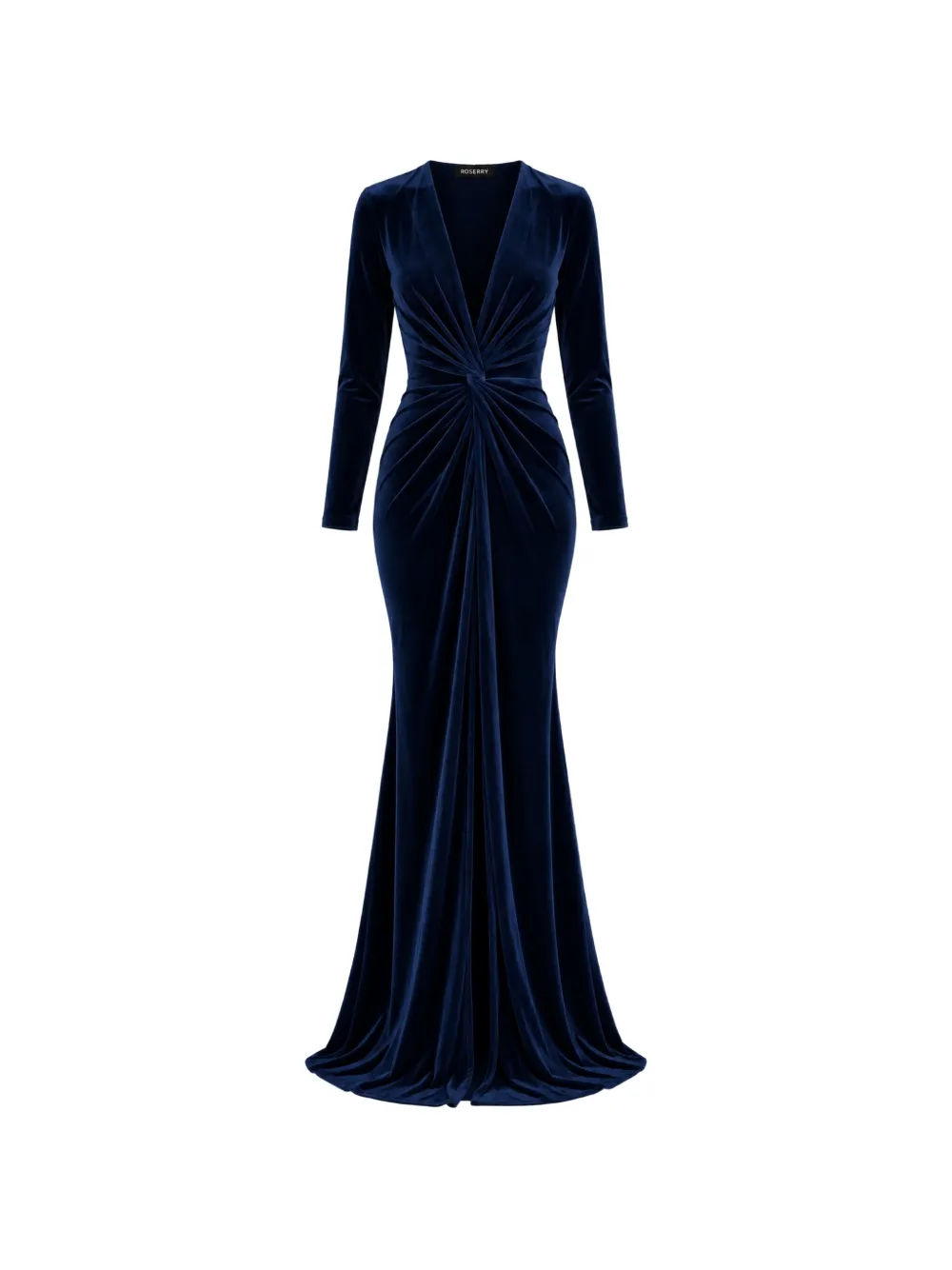 ROSERRY twist-detail Scarlett maxi dress Blauw