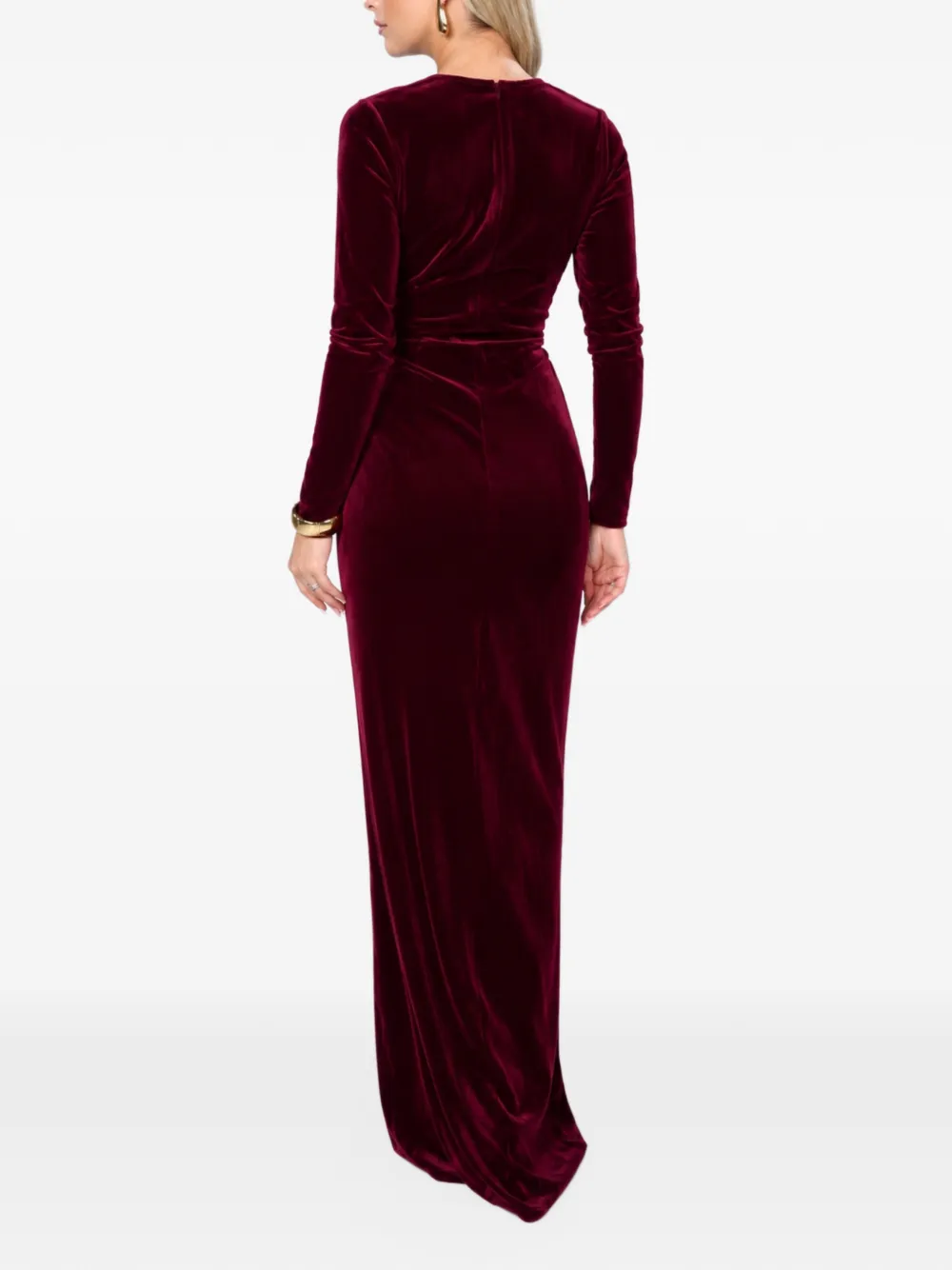 ROSERRY twist-detail V-neck maxi dress Rood