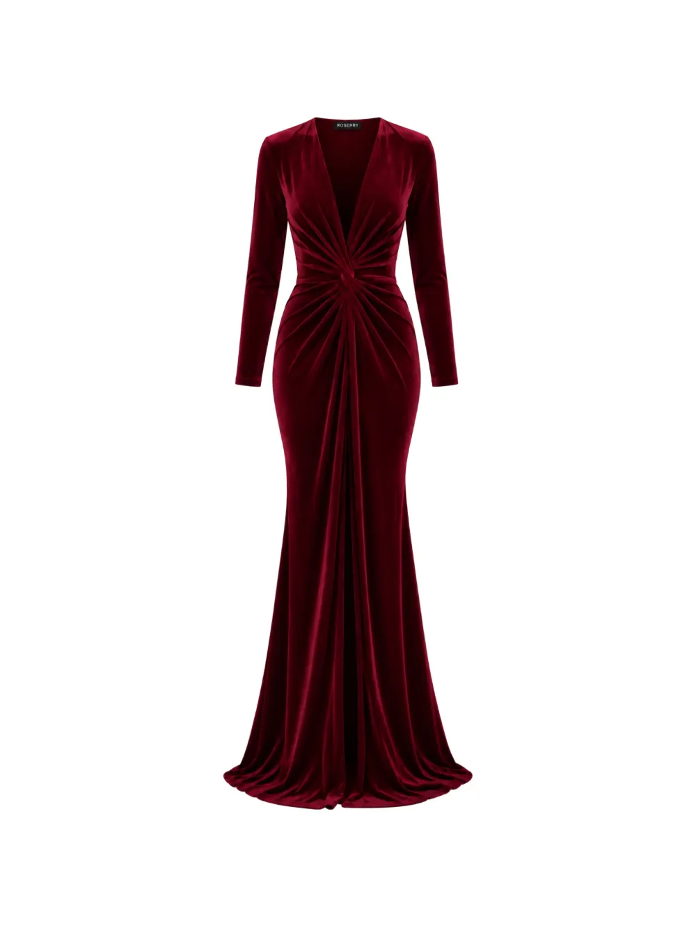 ROSERRY twist-detail V-neck maxi dress Rood